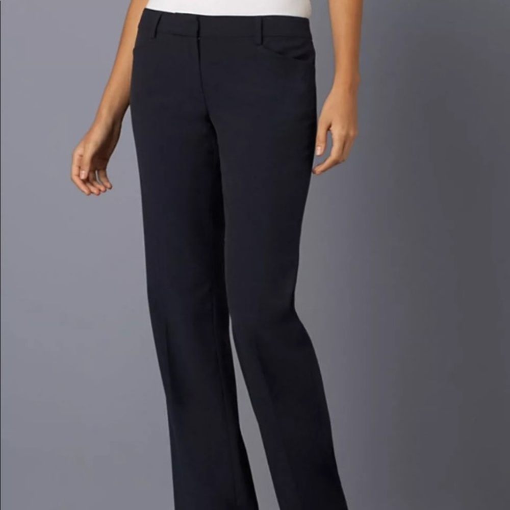 Michael Kors Front Flat Navy Slacks Work Pants NWT